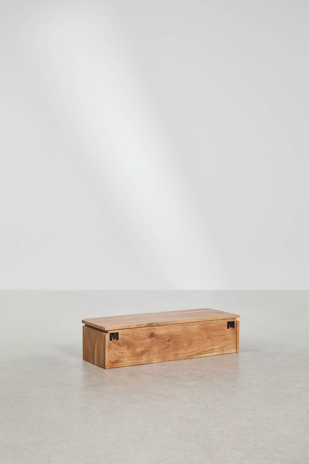 Konsole BIRTA, sienas, 80x30 cm, akācijas koks, rustikāla