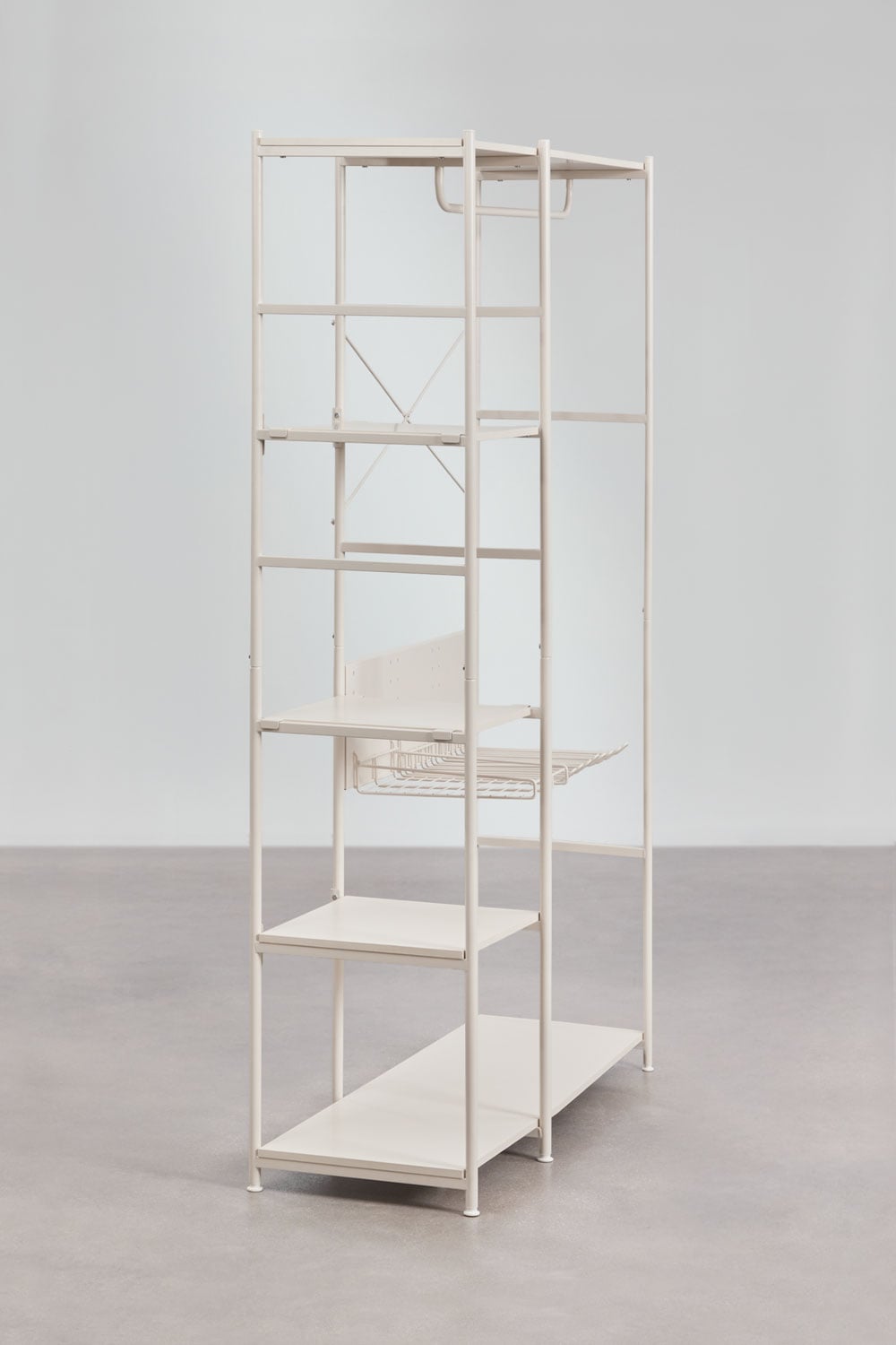 Atvērts skapis PENUUNO 200x120 cm, metāls