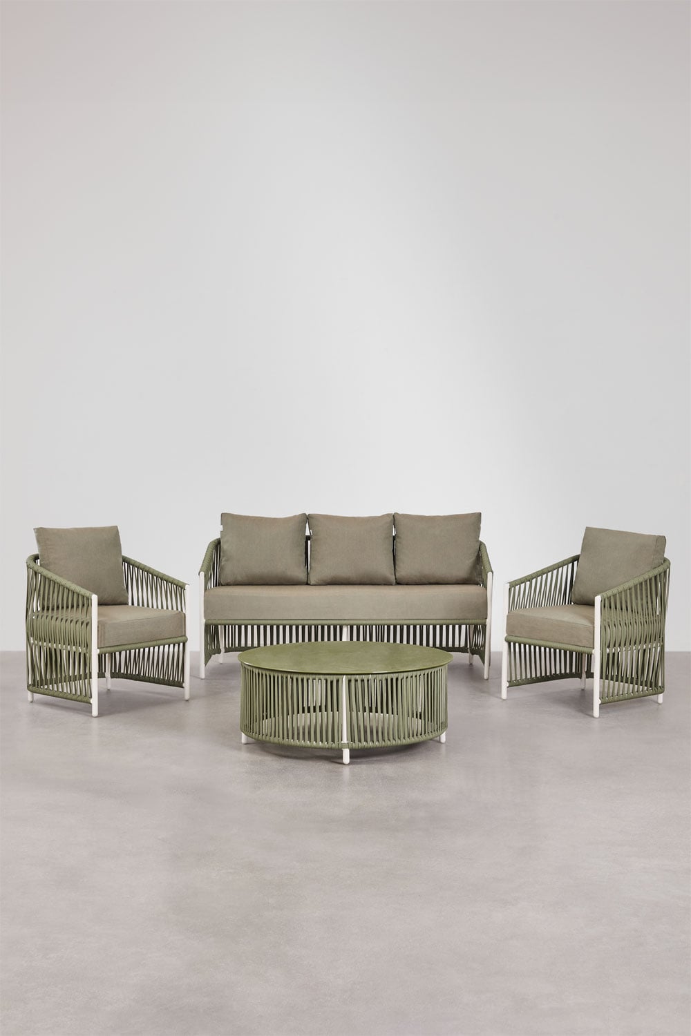 Outdoor furniture set SOPHIE, army green