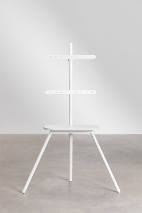 TV stand KATEA, steel and beech