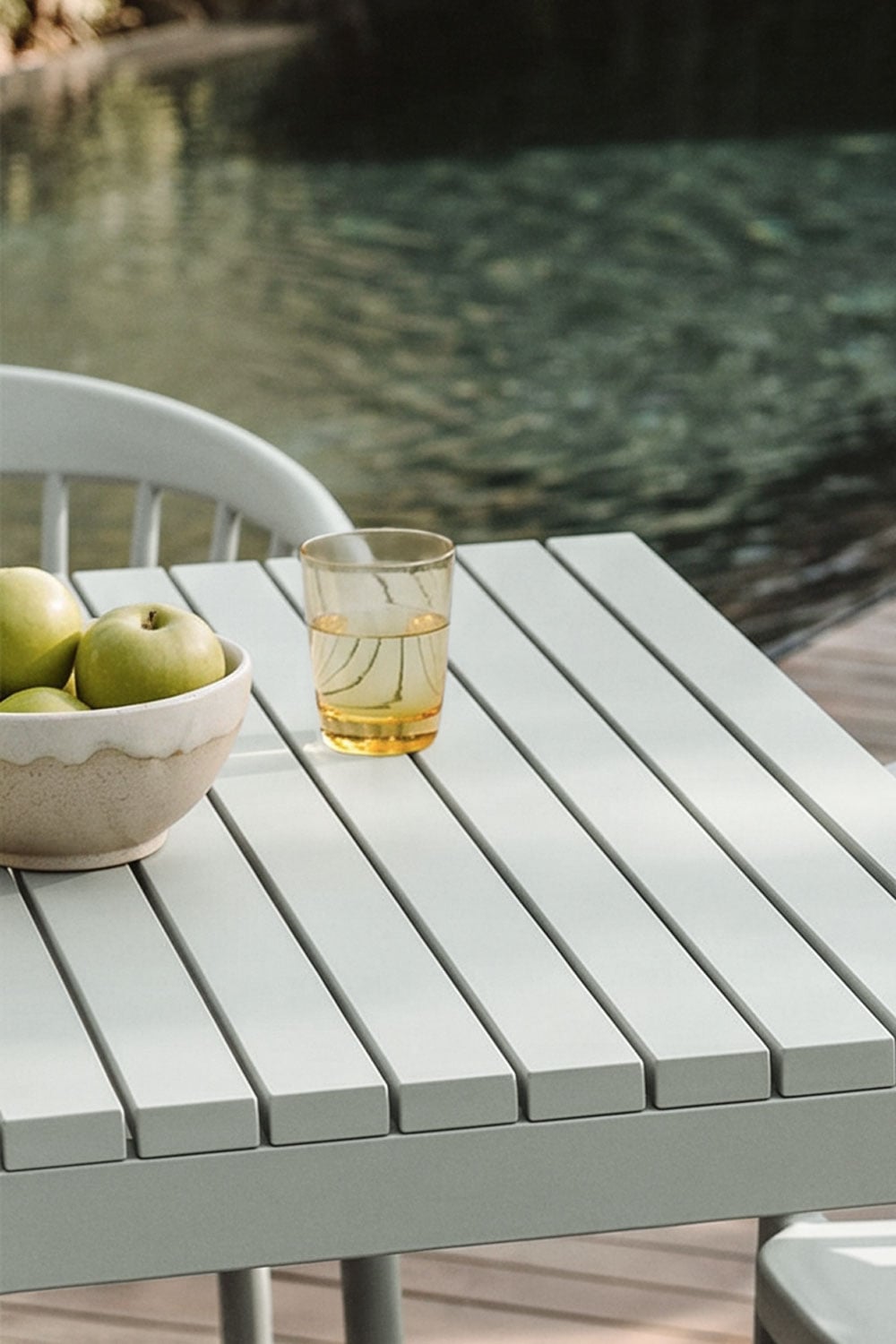 LARGO outdoor table, avocado, 210x100 cm