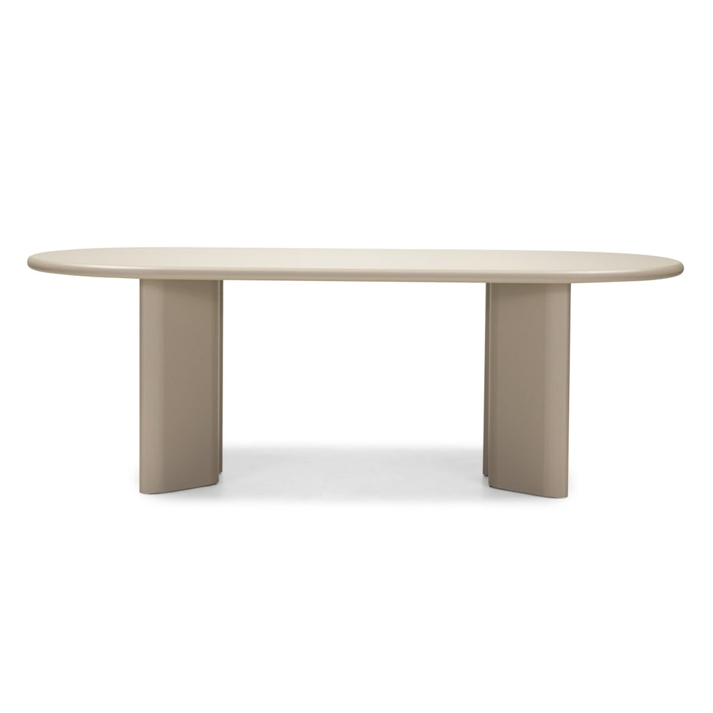 LAMOUR oval dining table, dark beige, 220 cm