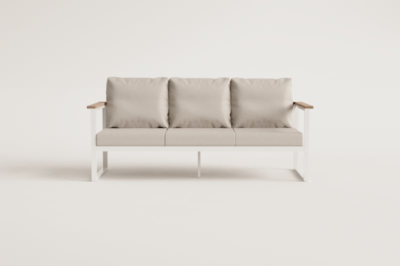 Sofa ALCANTO, trivietė, juoda