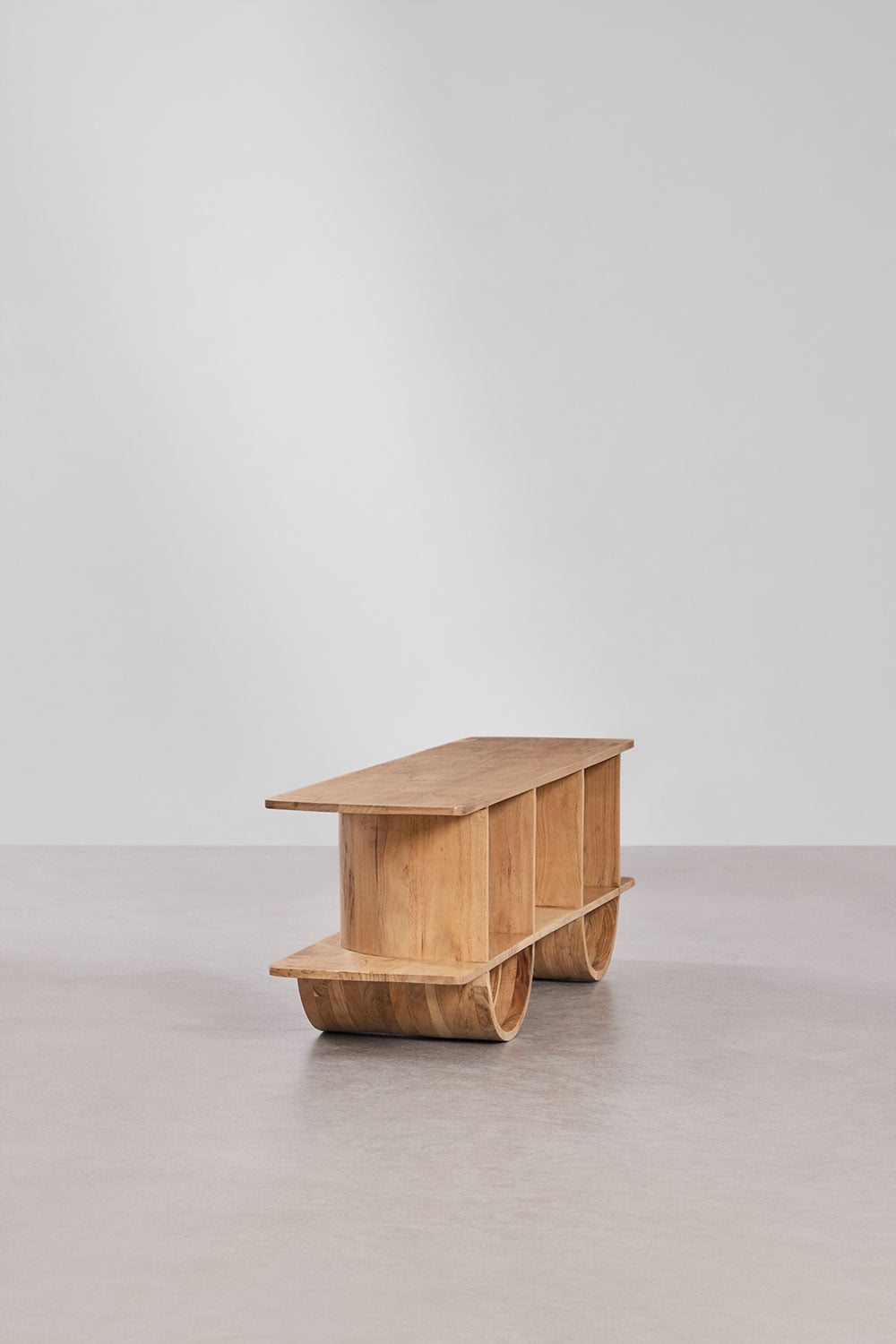 Shelf FLIN, warm brown, 150x45 cm