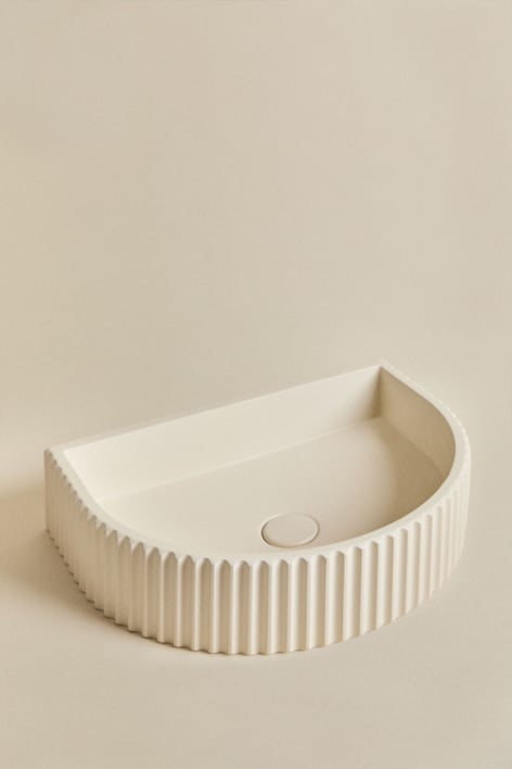 Rectangular washbasin VORUUNO 50x30 cm, cement