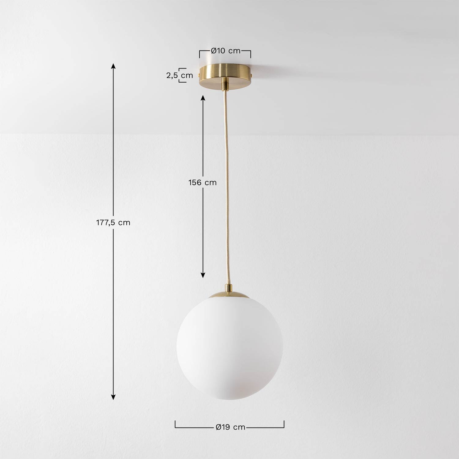 Pakabinamas šviestuvas UVELA, juoda, Ø30 cm