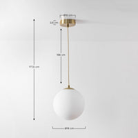 Pakabinamas šviestuvas UVELA, Złoto, Ø19 cm