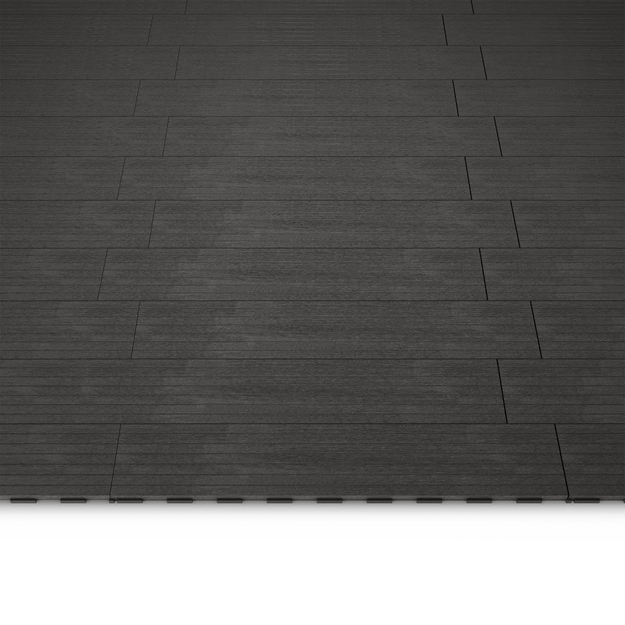 CHALON AMOUR decking tile set, 16 pcs, dark grey
