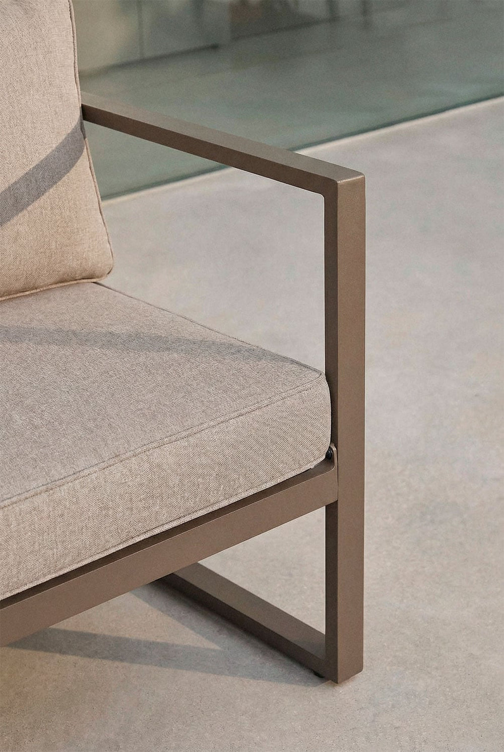 ALCANTO set, two-seater, chocolate