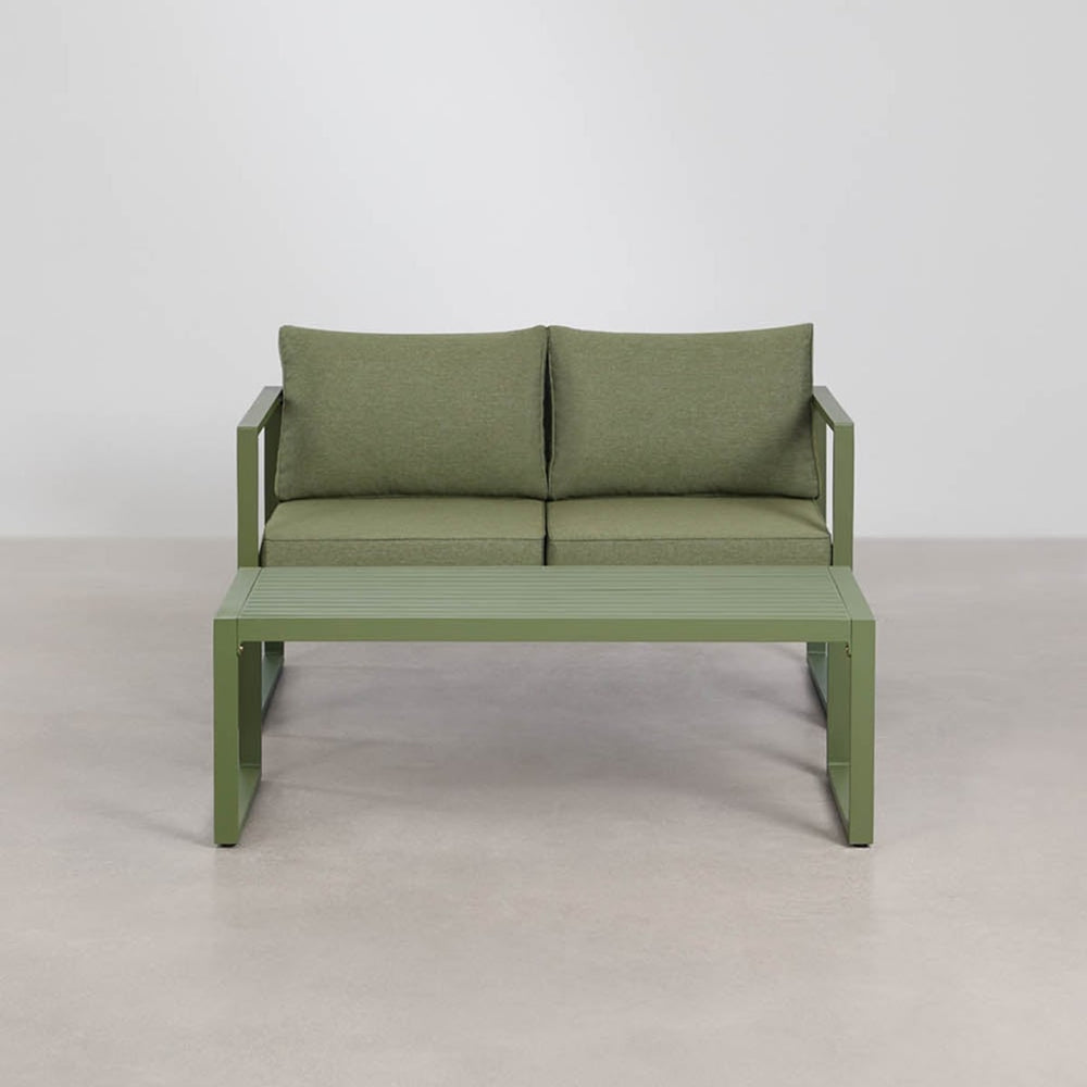 ALCANTO set, two-seater, olive green