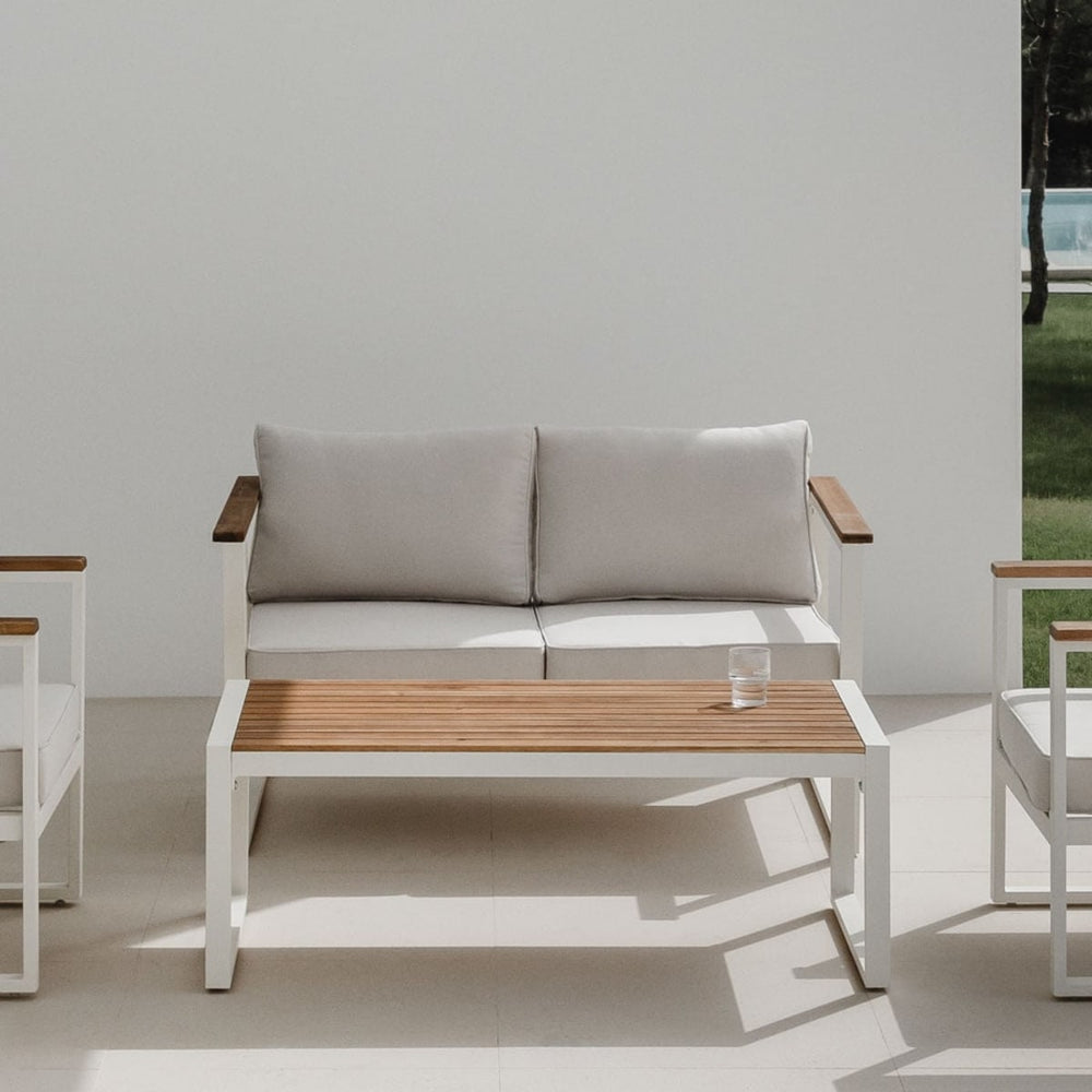ALCANTO set, two-seater, white