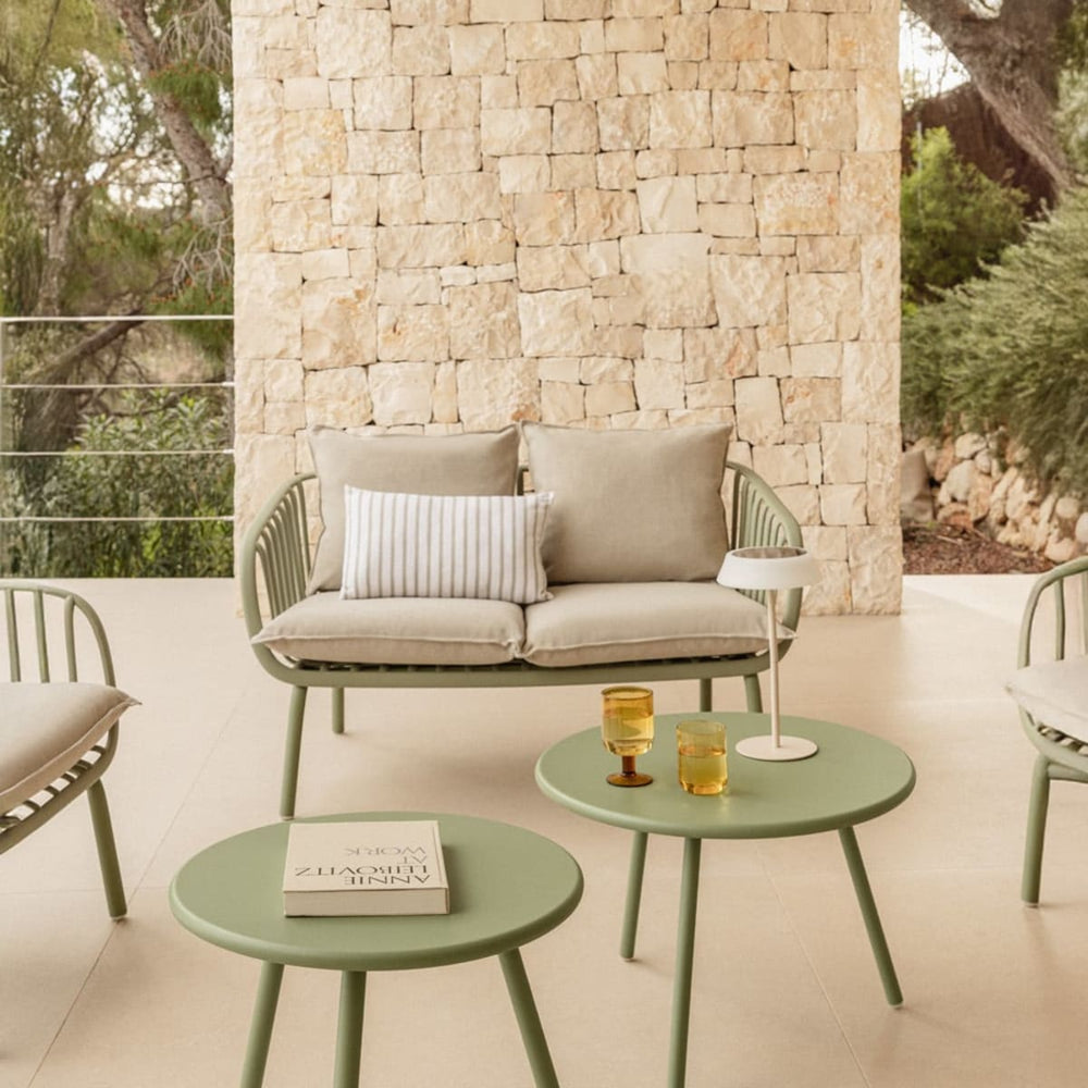 Outdoor Table Set ROCA, Laurel Green