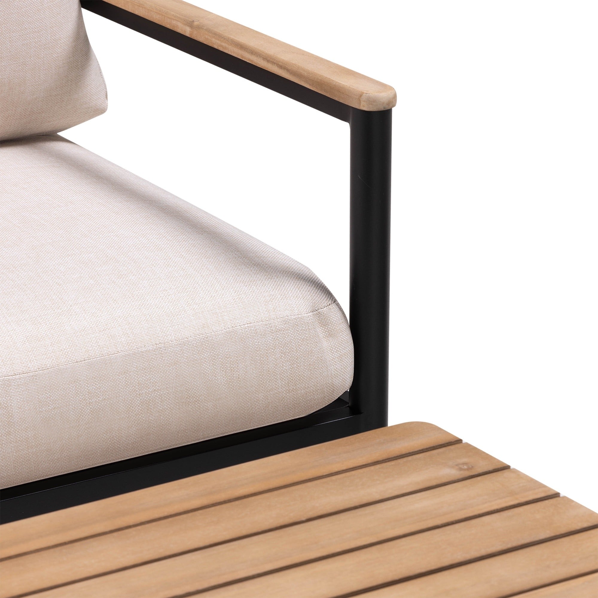 Garden furniture set RIVAGE, aluminium, sand