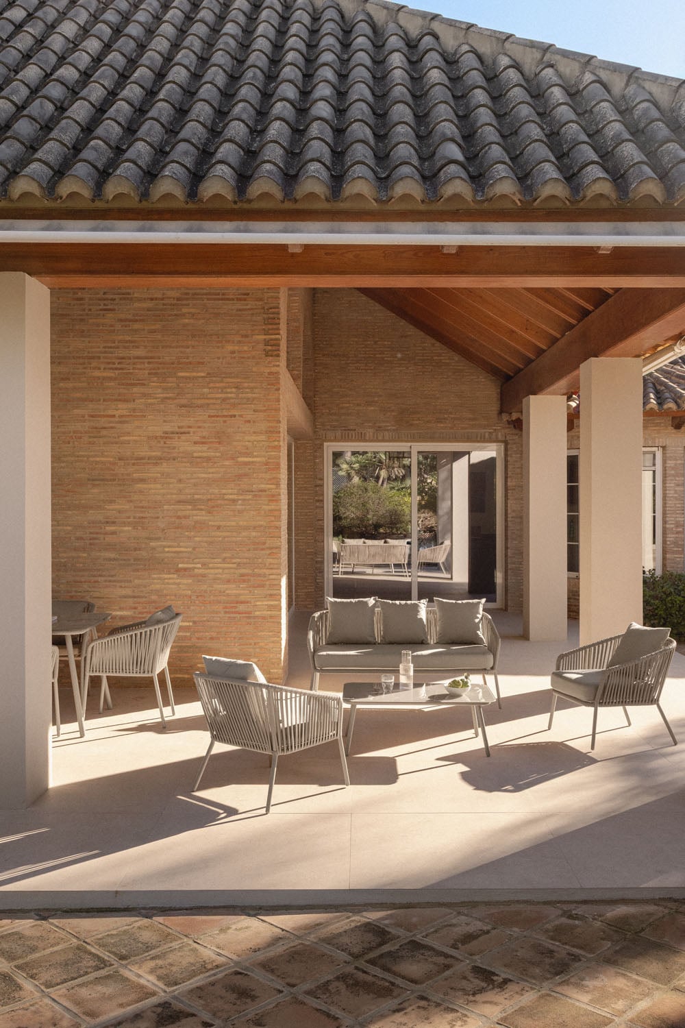 Outdoor Lounge Set TORA, Mocha Terracotta