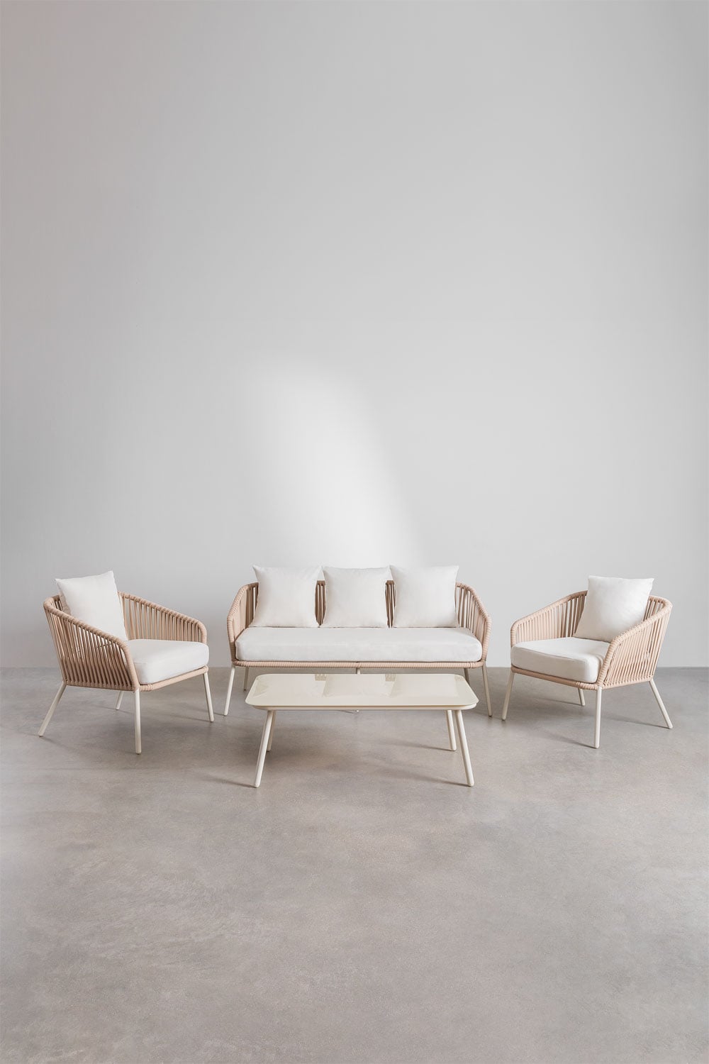 Outdoor lounge set TORA, Cream sand