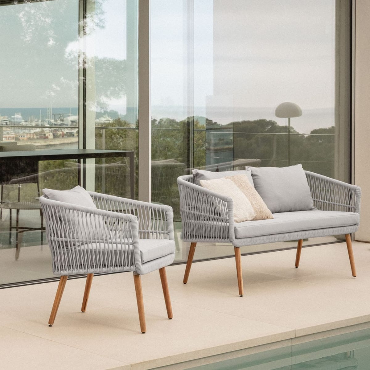 Outdoor furniture set VEGA Style, grey