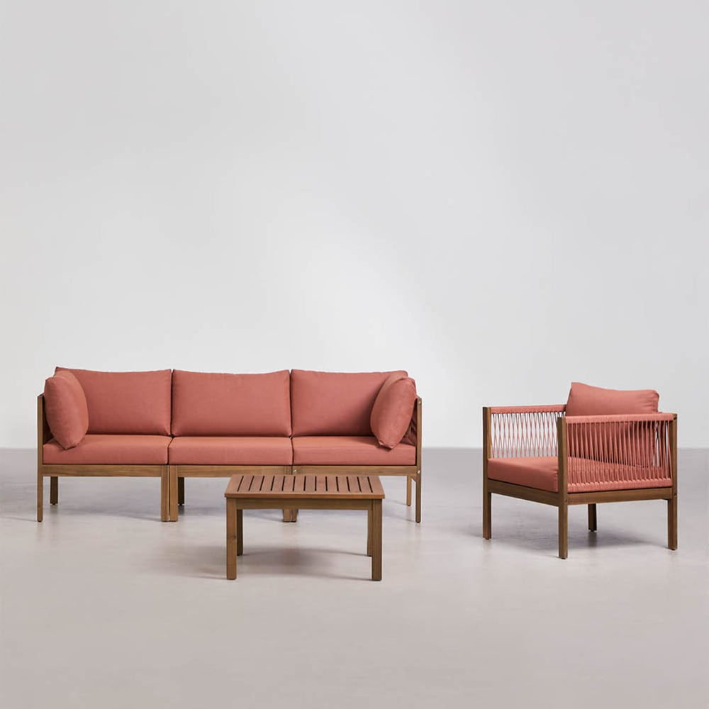 Outdoor lounge set PARMA, terracotta