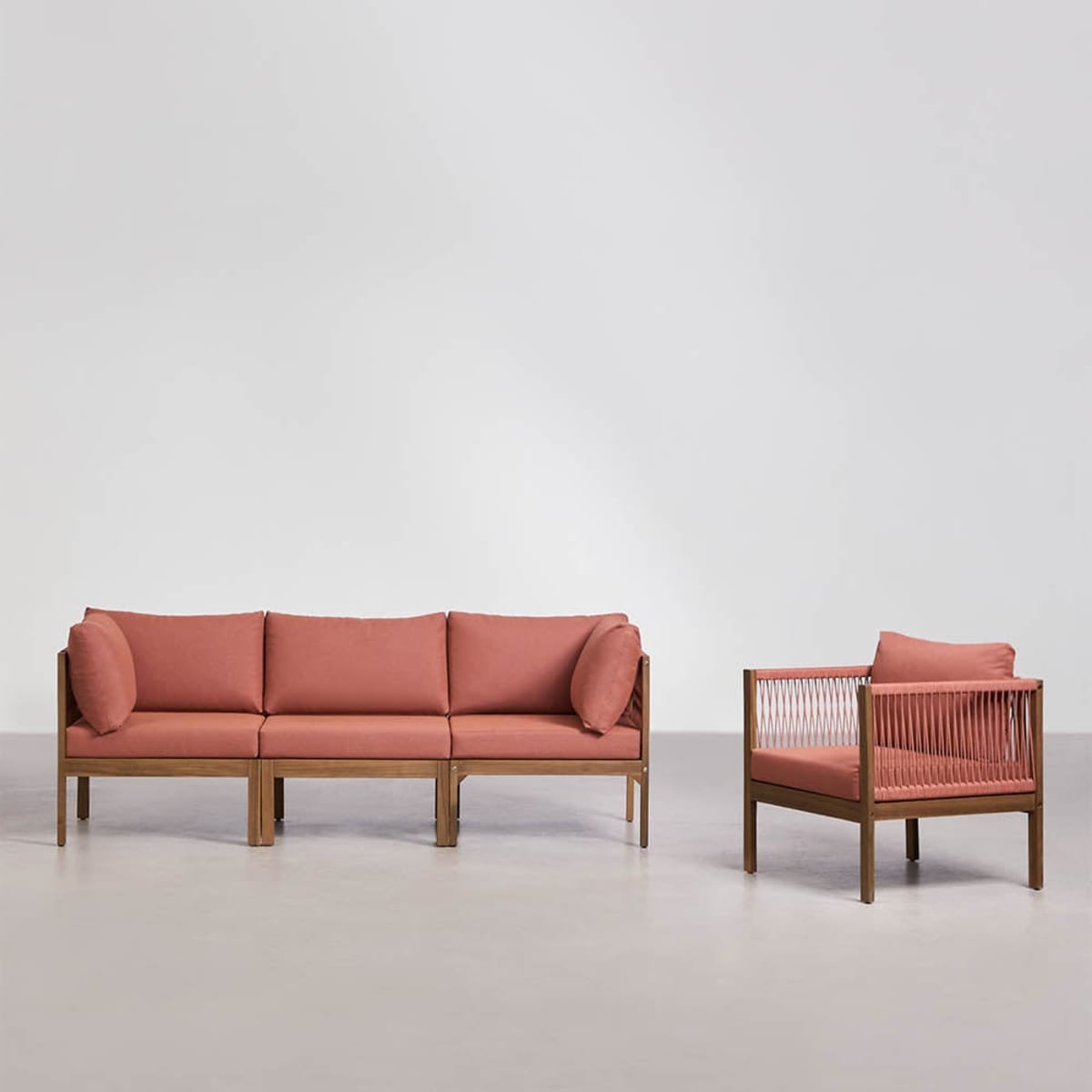 Lauko sofos komplektas PARMA, terakota