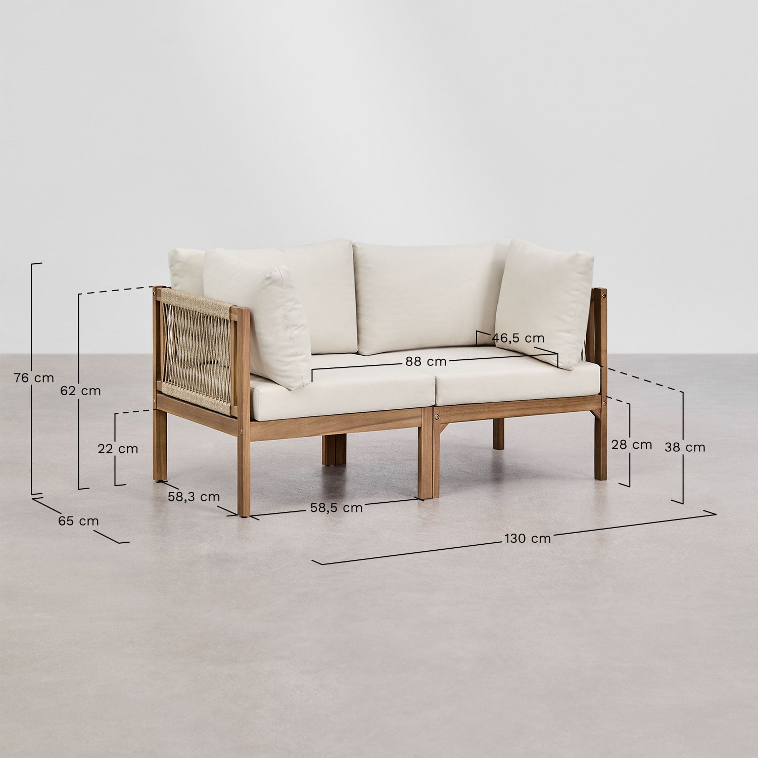Outdoor furniture set PARMA, terracotta