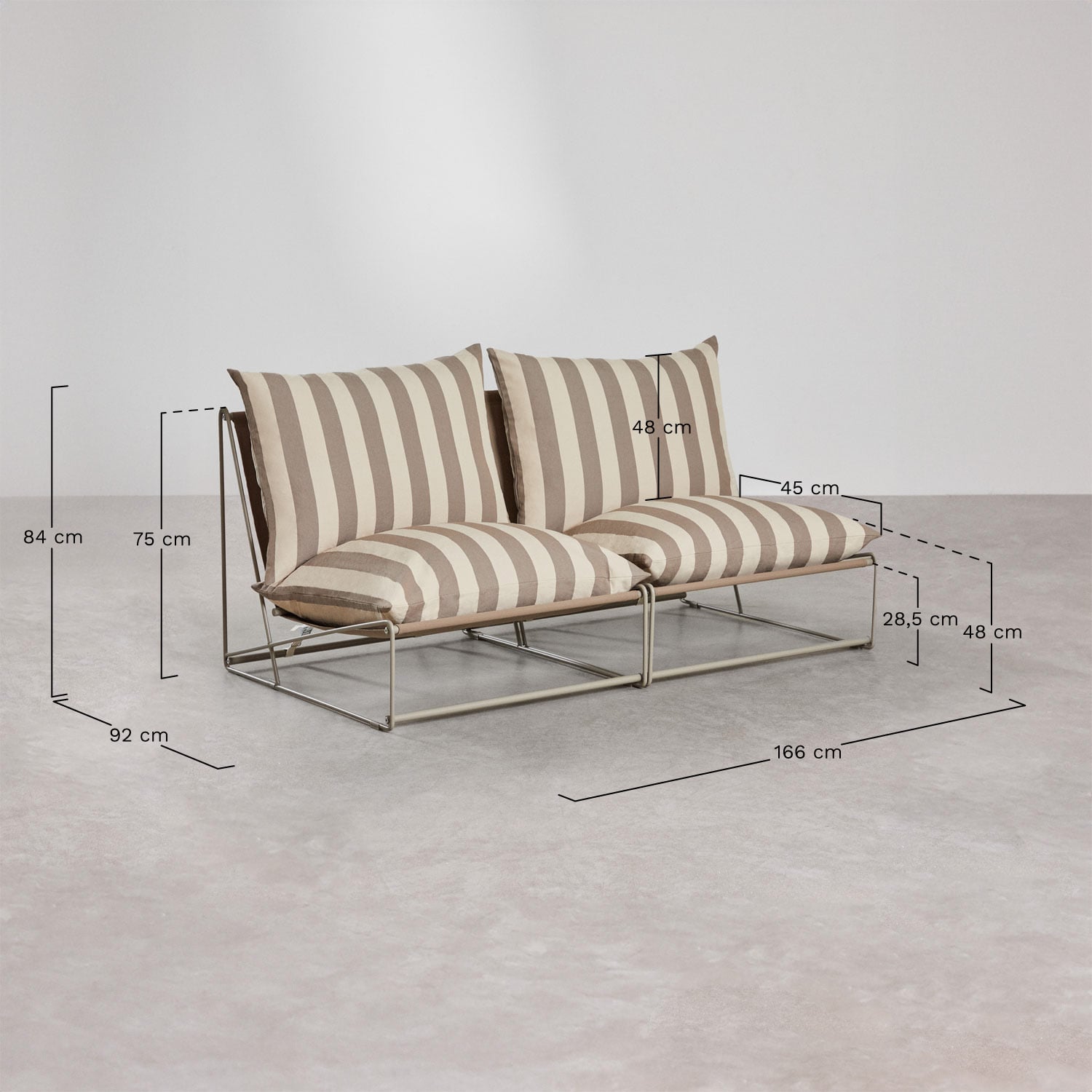 Modular Sofa COSMO, Cream-Sand-Blue