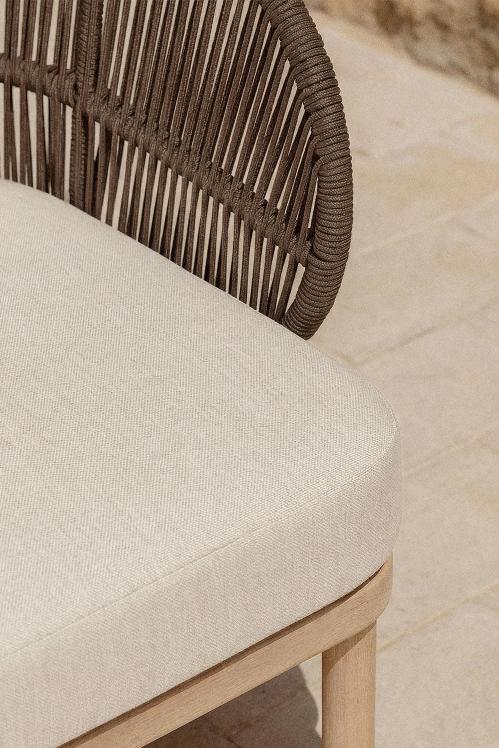 Outdoor furniture set CORAL, 2 armchairs chocolate