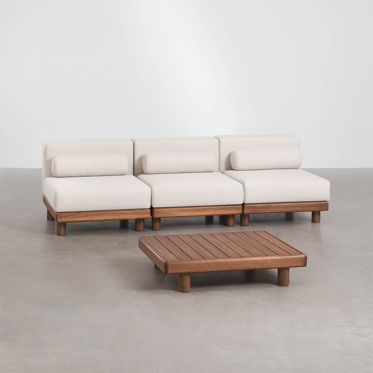 Modular outdoor set KORKO, acacia