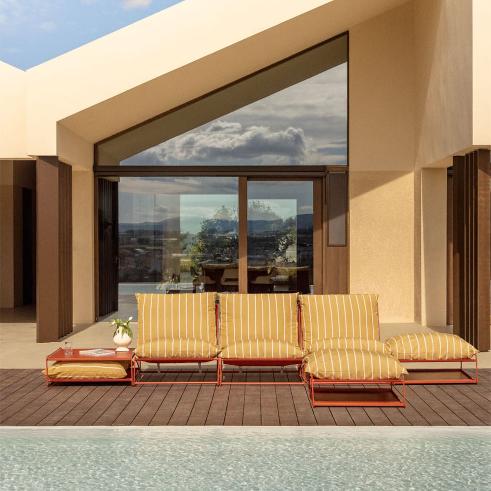 Outdoor Set COSMO, Honey Yellow - Chocolate & Blk Frame