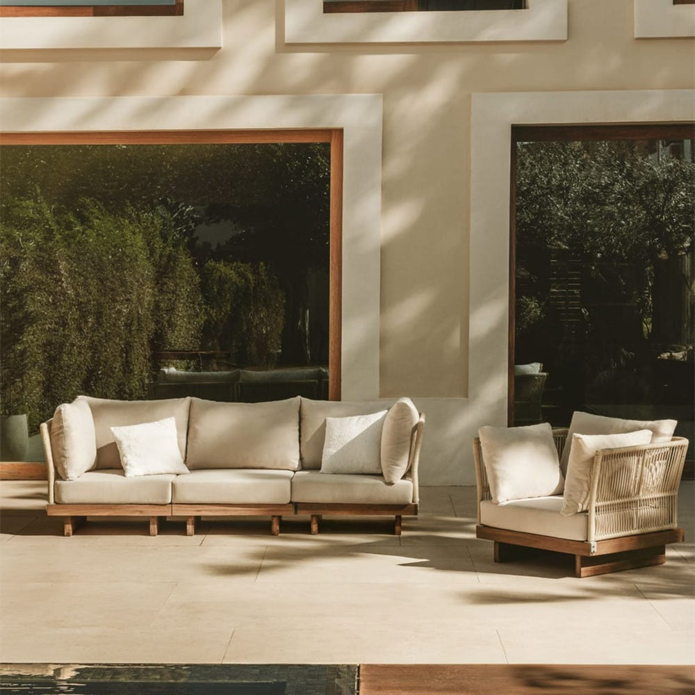 Outdoor furniture set FORTO, 3-seater sofa and armchair