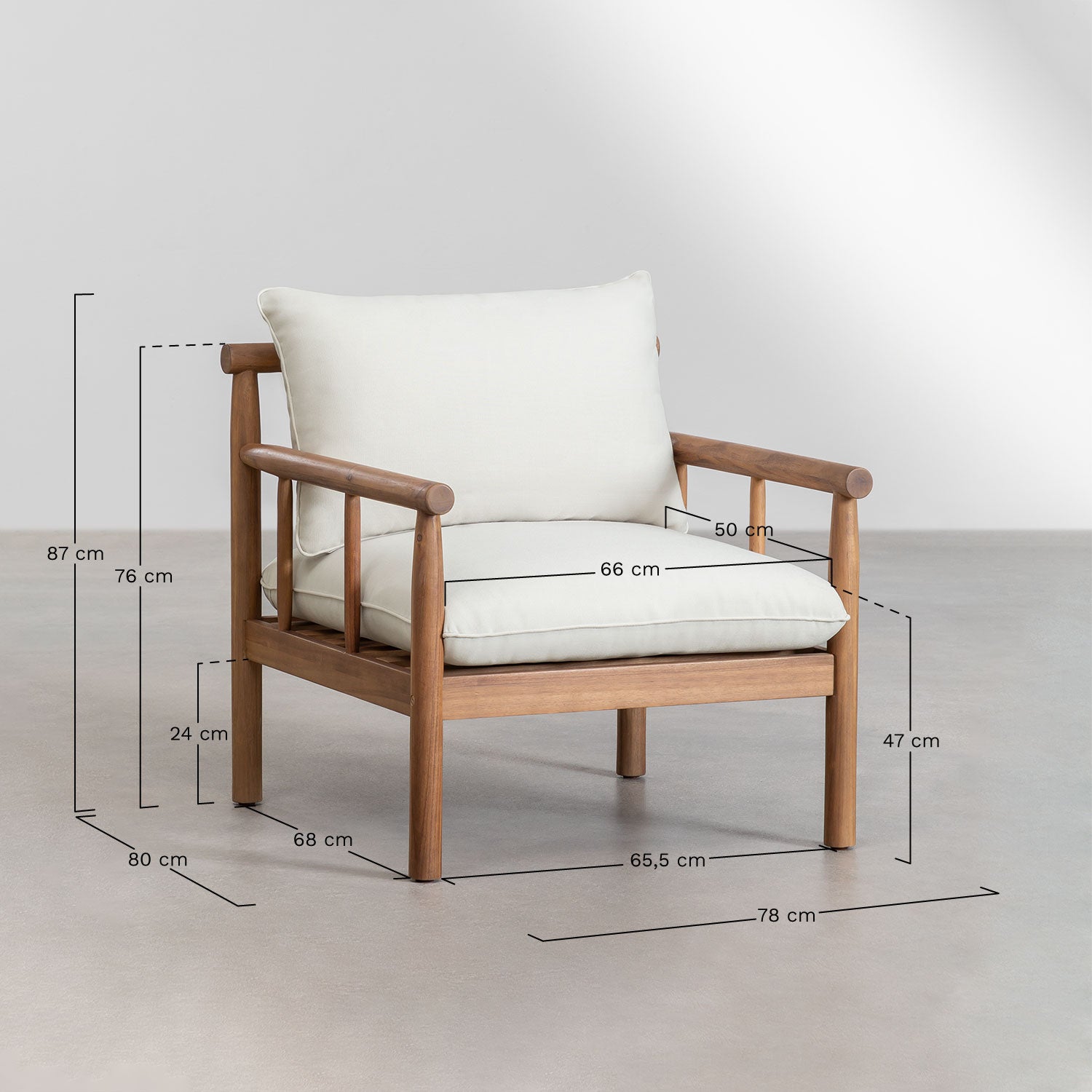 Komplektas OAKANO, sofa, fotelis ir staliukas