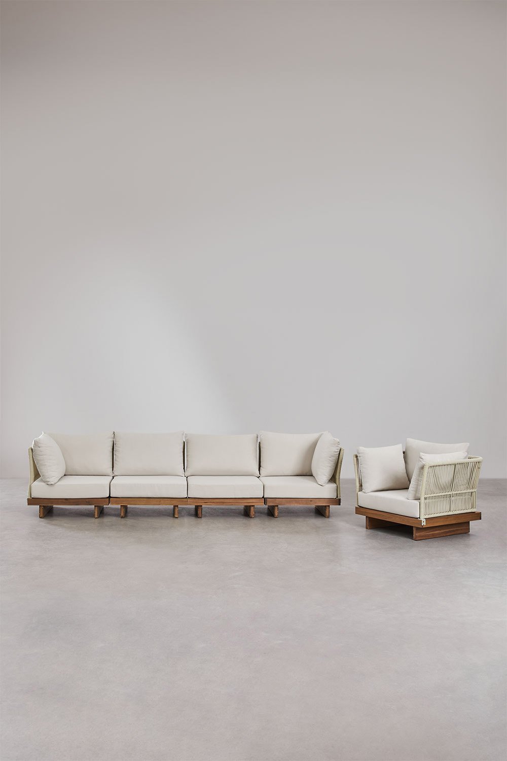 Lauko sofa ir fotelis SUNNY, L