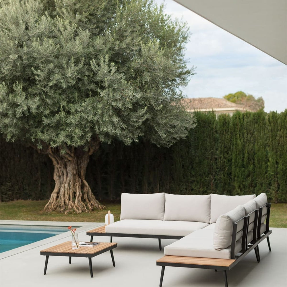 KAMPINO Set, Corner Sofa, Black