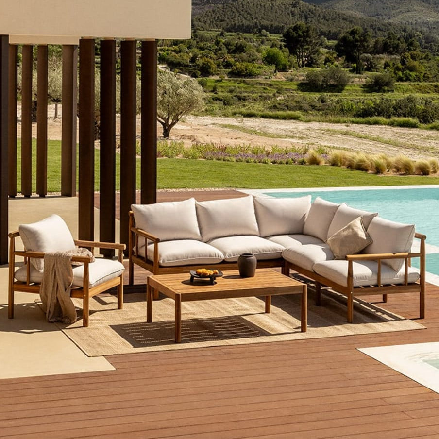 Rinkinys OAKANO, kampinė sofa ir fotelis