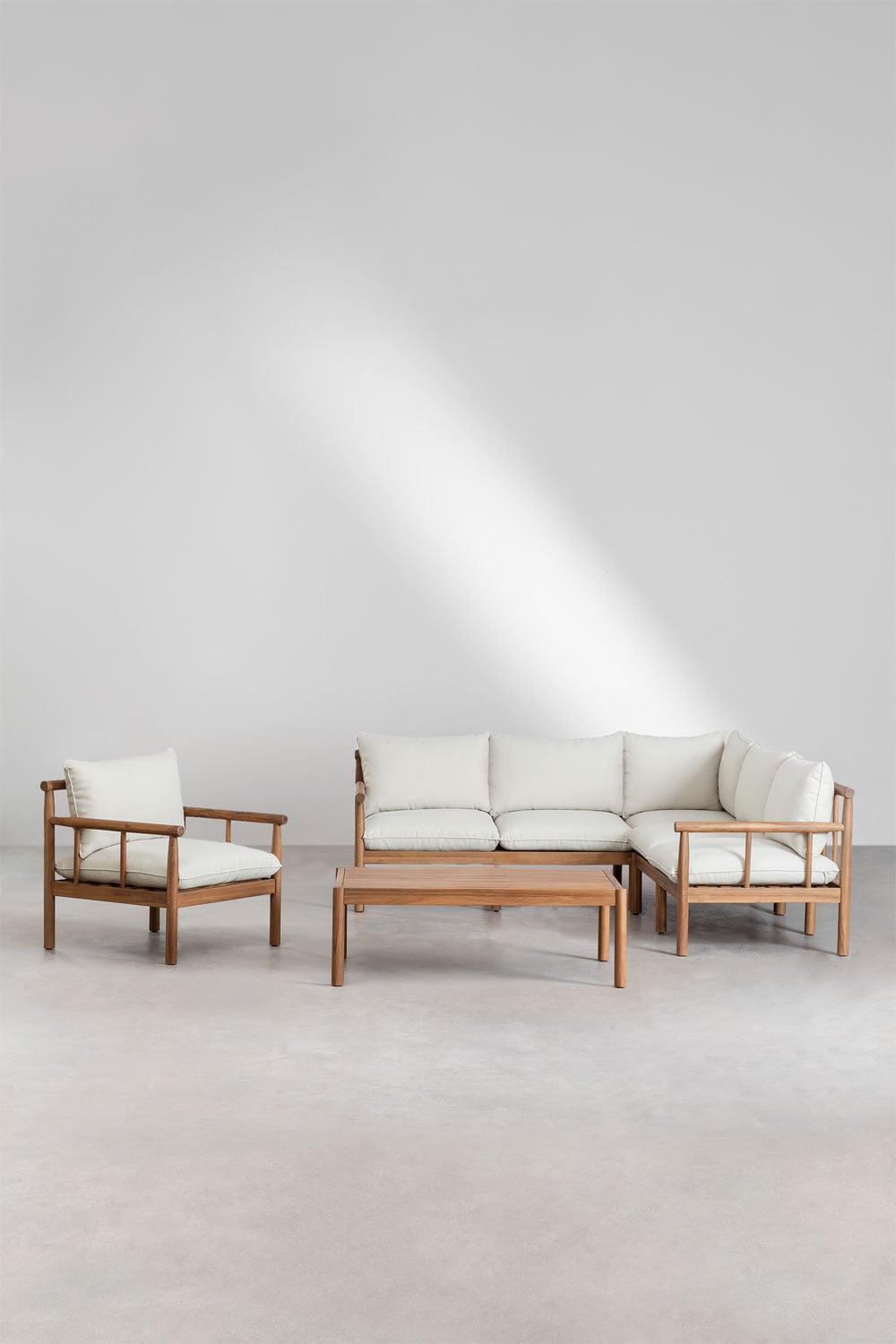 Rinkinys OAKANO, kampinė sofa ir fotelis