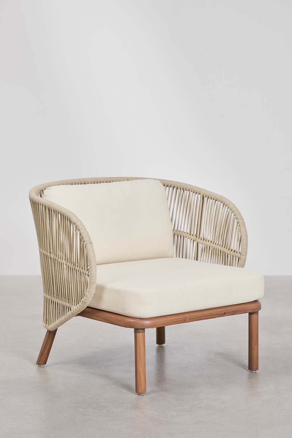 Outdoor furniture set CORAL, 4-seater cream