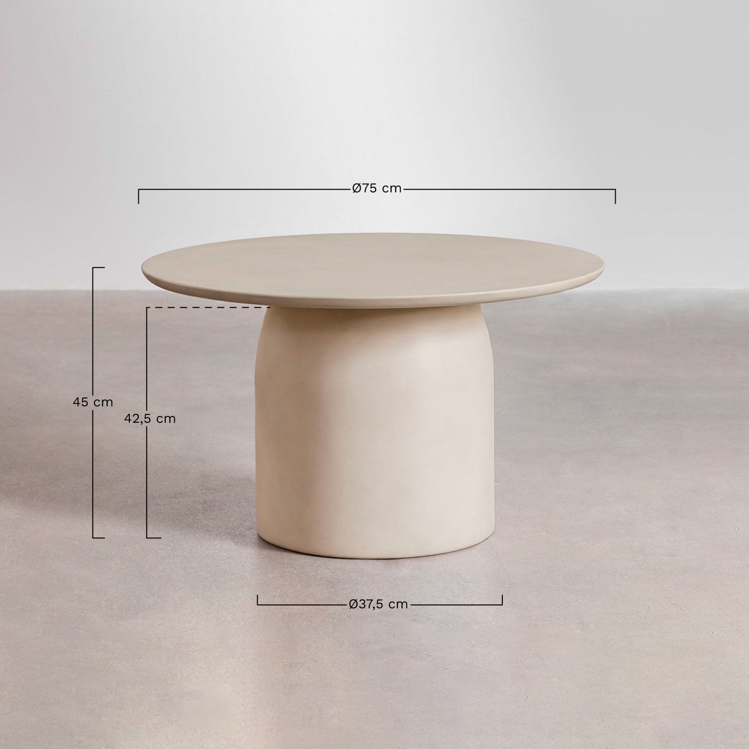 Outdoor furniture set CORAL, 4-seater cream