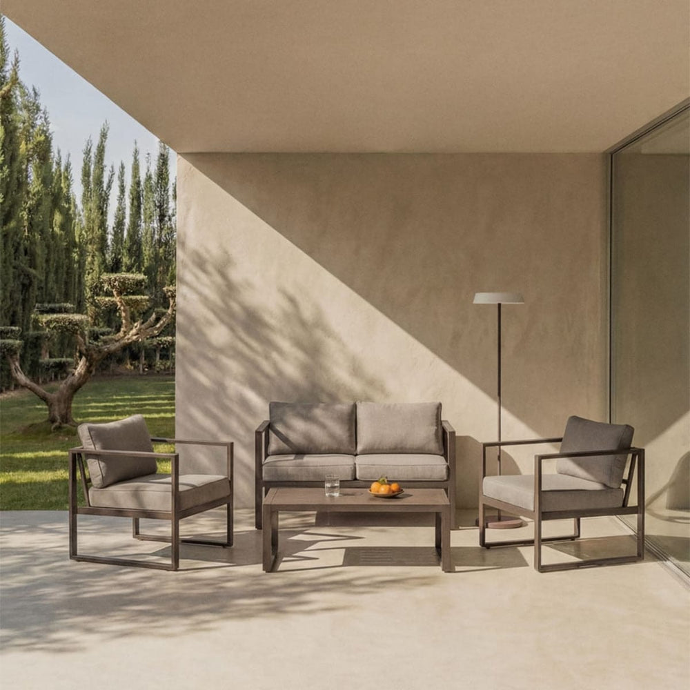 ALCANTO set, 4-seater, chocolate