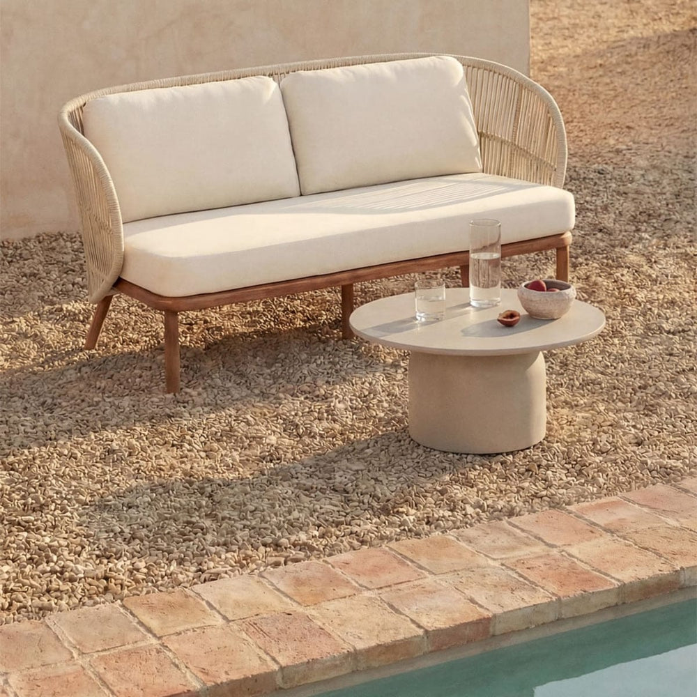 Outdoor furniture set CORAL, sofa cream