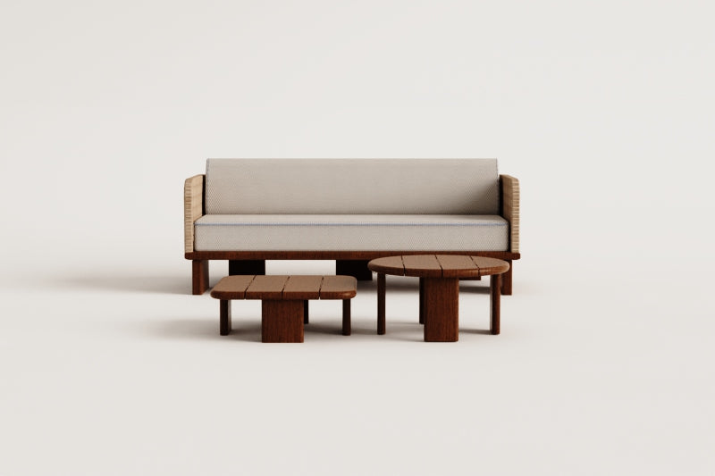 RATIKO Outdoor Furniture Set, Light Acacia Brown