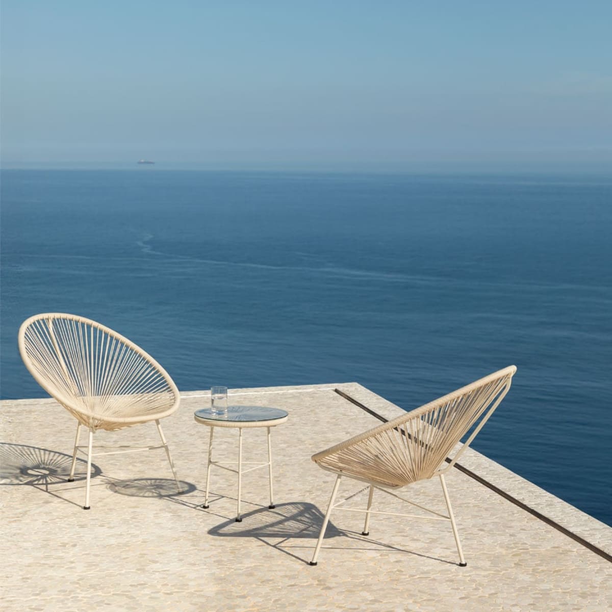 Outdoor furniture set NEW RIVERA, Cream sand