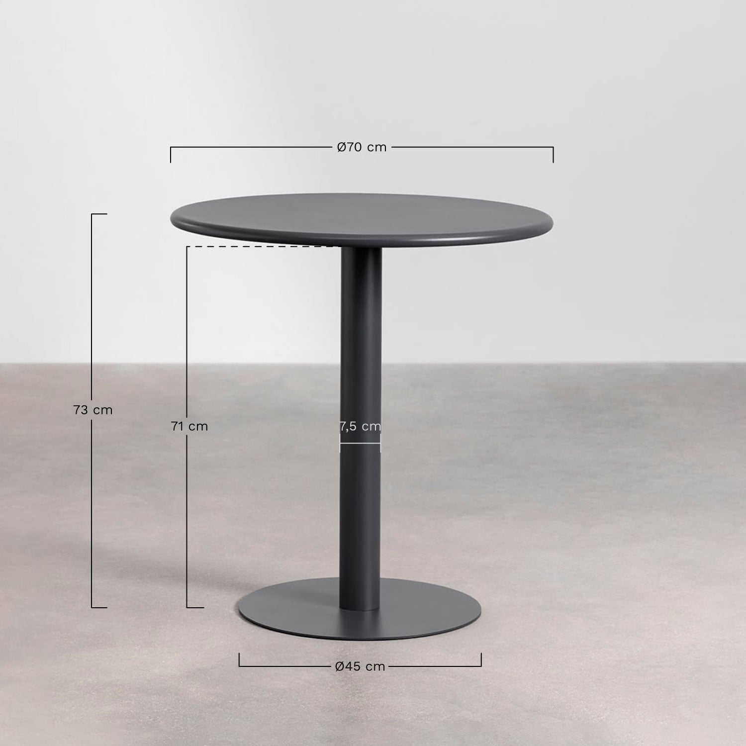 MINTO set, round table and 2 chairs, avocado