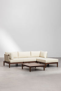 Modulinė sofa DZORELA, tamsi akacija, 4 dalys kampinė