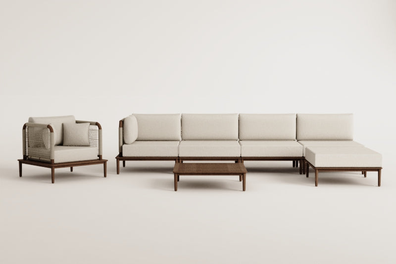Modulinė sofa DZORELA – įžambus rakursas