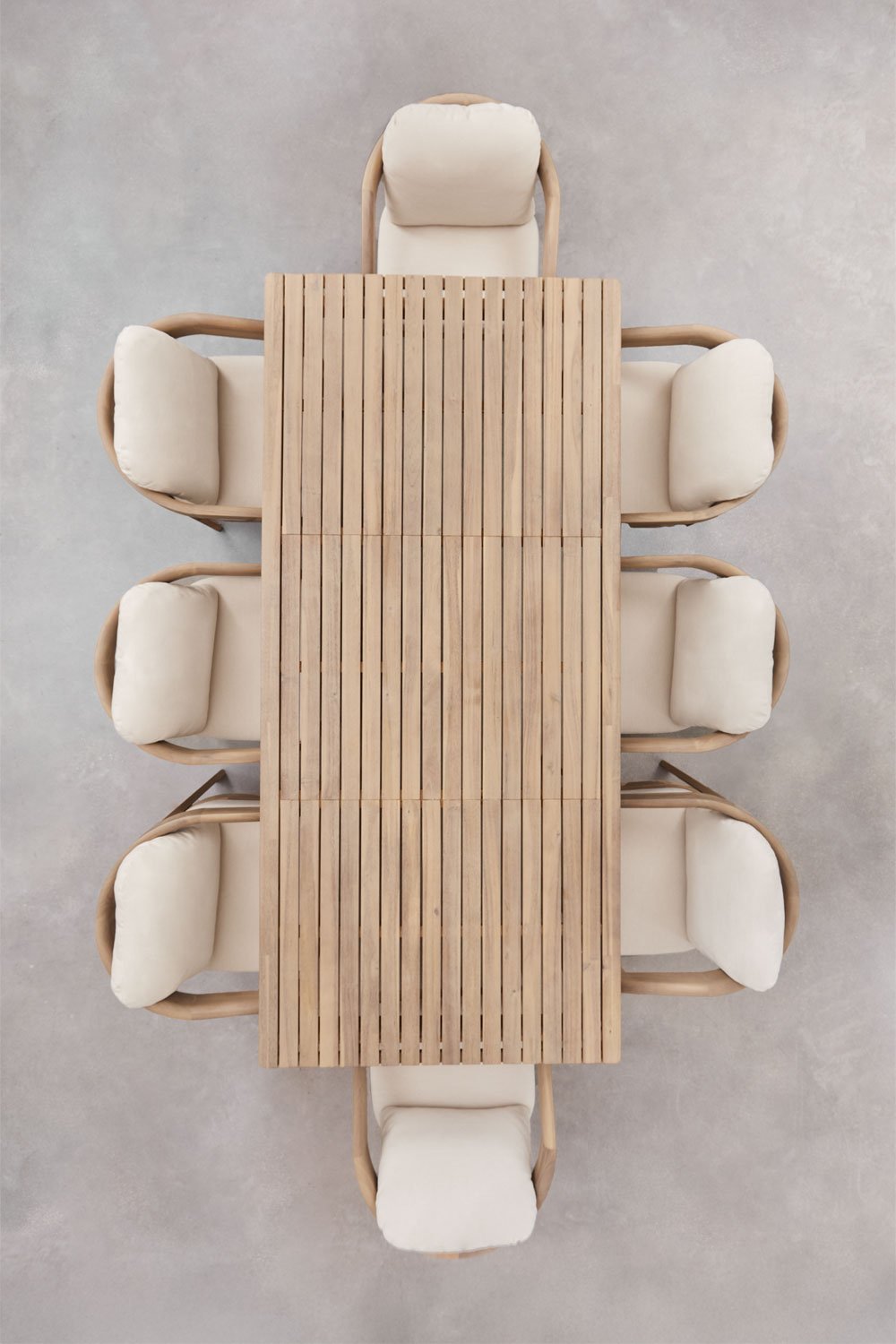 Valgomojo komplektas KAELA – ULENO, šviesus