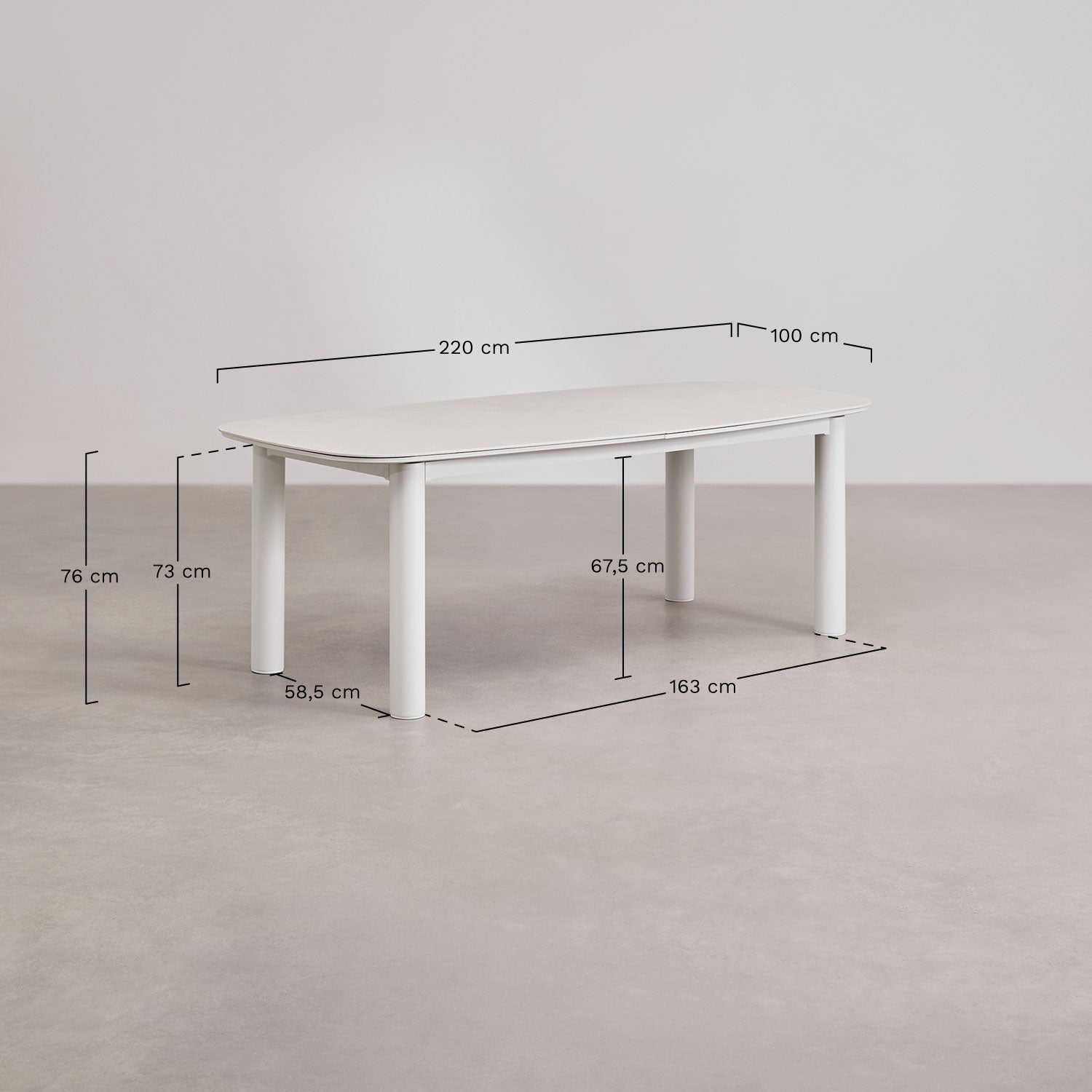 Valgomojo komplektas ZINTY, smėlio