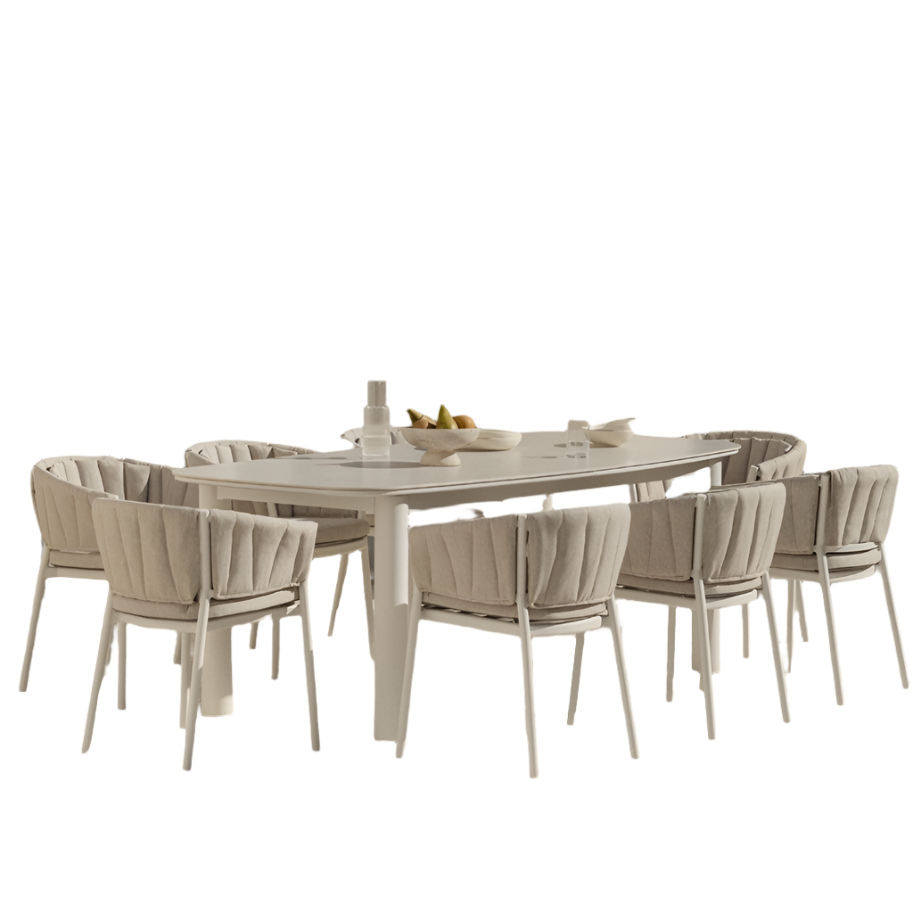 Valgomojo komplektas ZINTY, smėlio