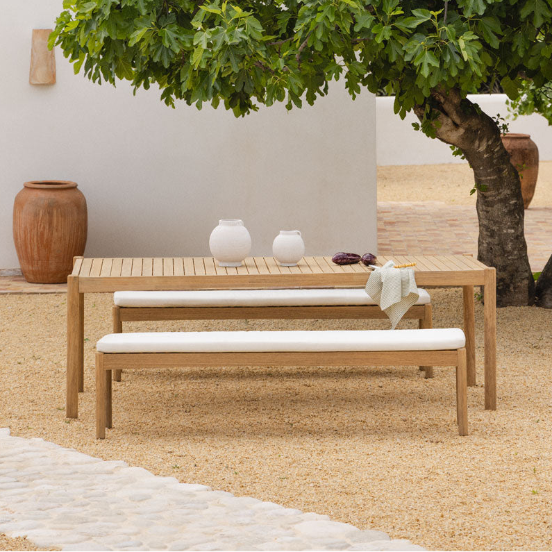 Outdoor furniture set KARVIA, light acacia