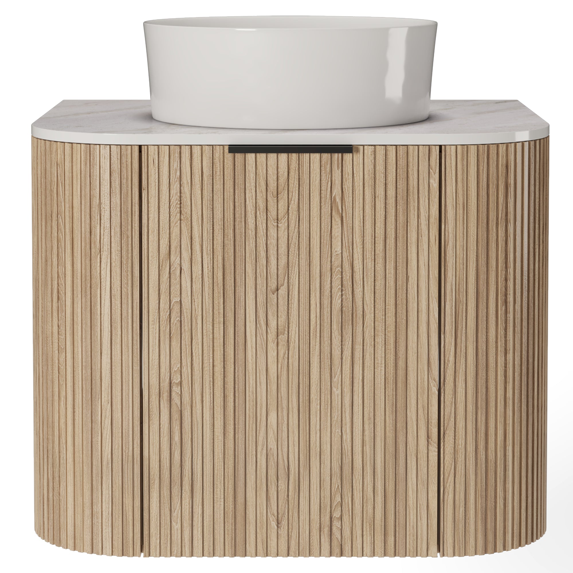 Bathroom set MARLIN, acacia/white, 60 cm