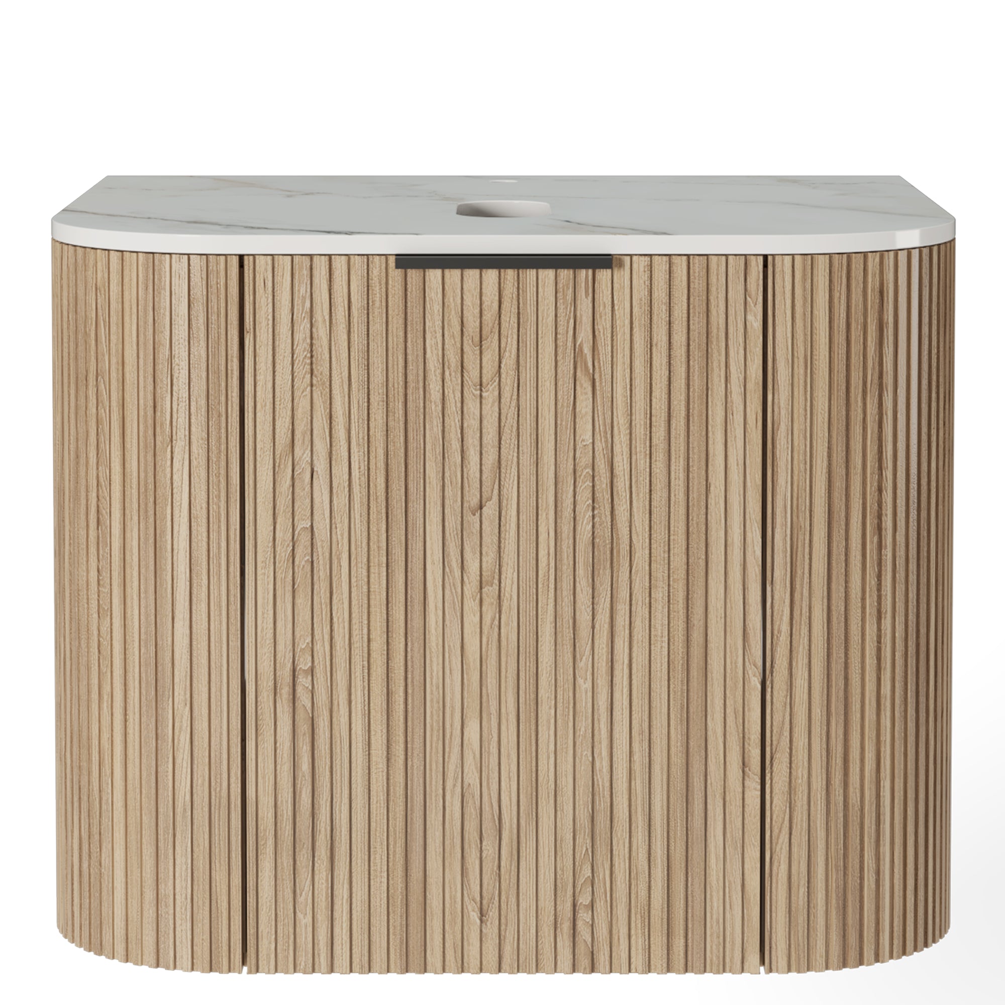 Bathroom set MARLIN, acacia/white, 60 cm