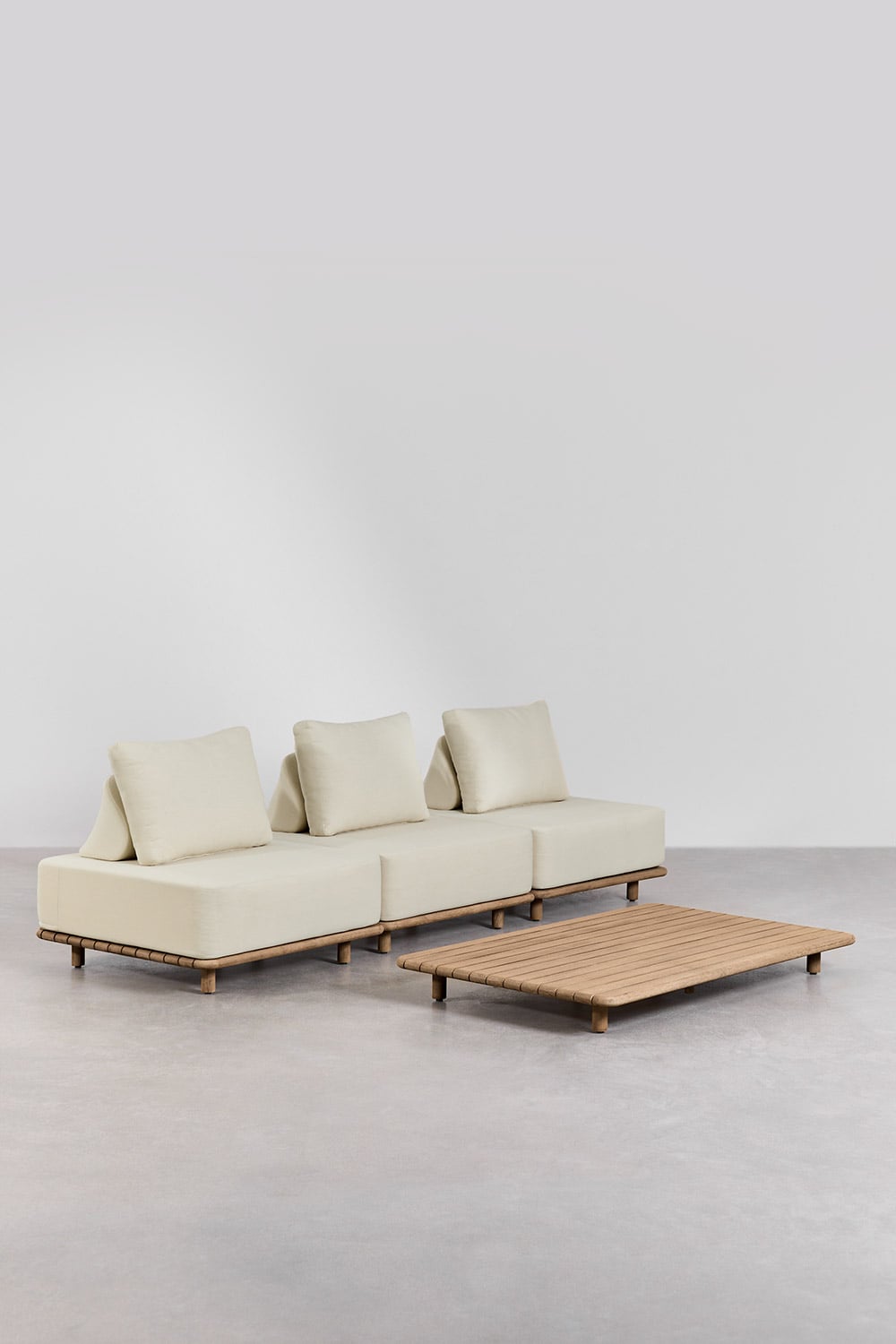 Komplektas PORTENA sofa ir staliukas spalvos