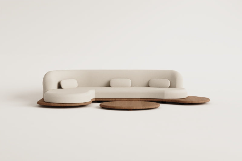 Set NEXO, sofa, chaise longue and coffee table